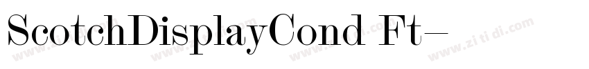 ScotchDisplayCond Ft字体转换
